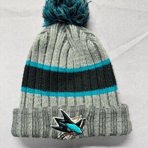New Era San Jose Sharks Gray and Teal UniSex Beanie